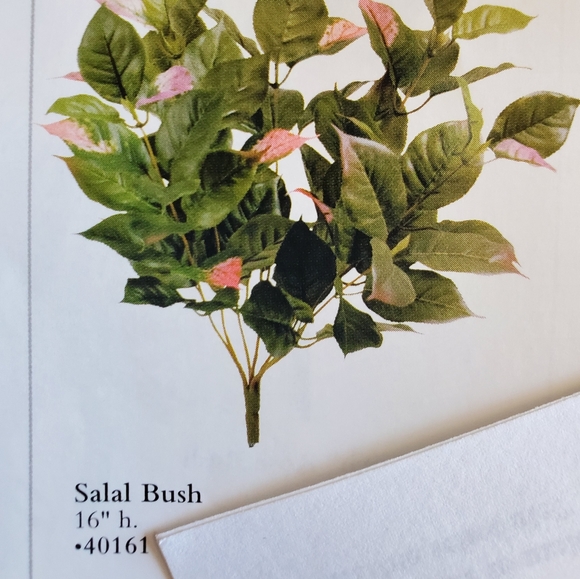 Home Interiors NEW Pink tip green bush 16" high Faux Floral Arrangements - Picture 3 of 7